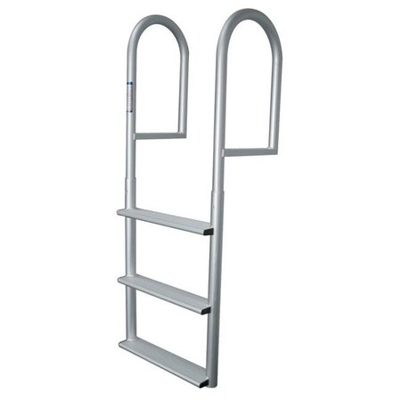 Jif Marine JIF MARINE DJV7 7-Step Stationary Dock Ladder - Anodized Aluminum DJV7